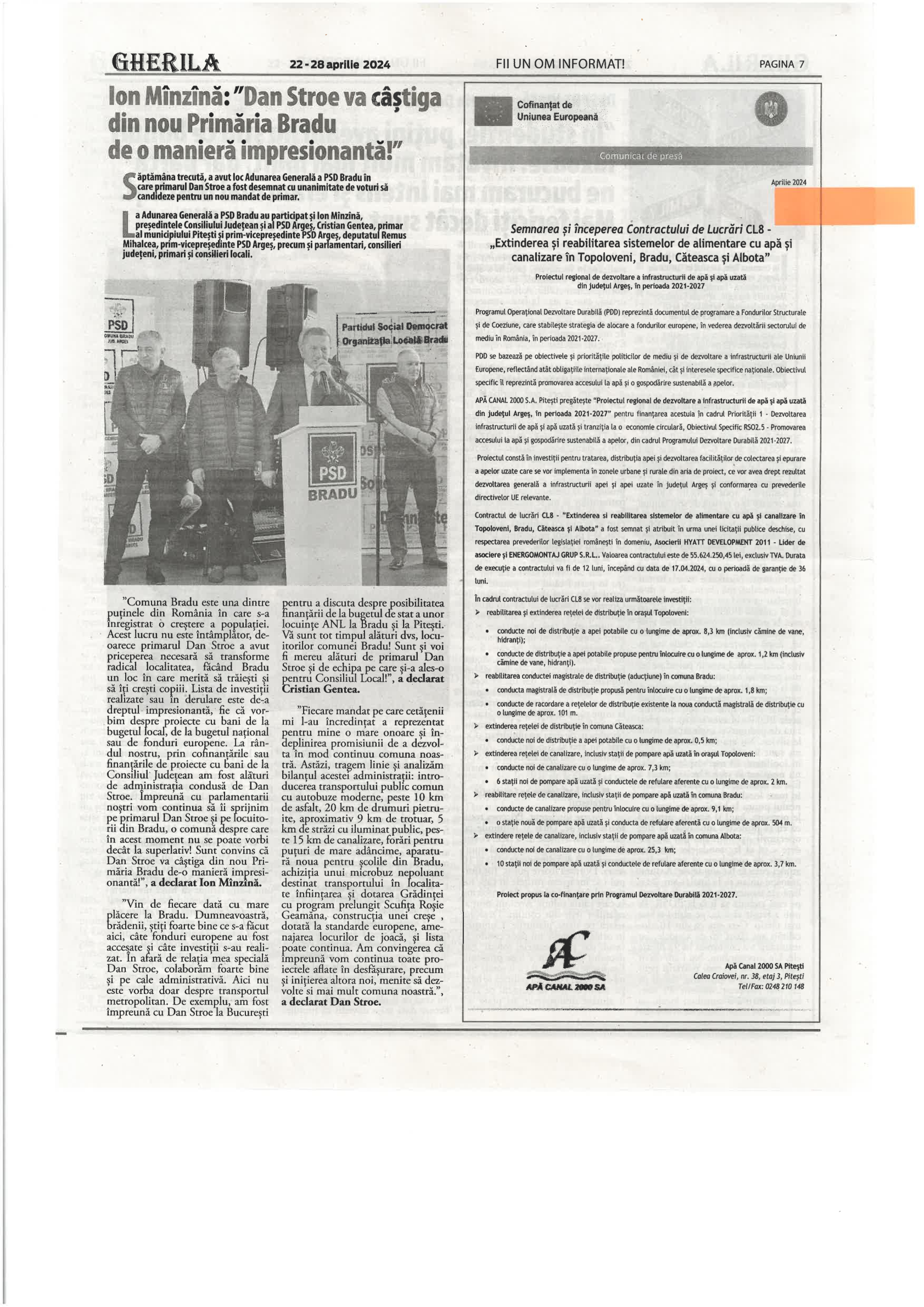 Comunicat de presă - Gherila